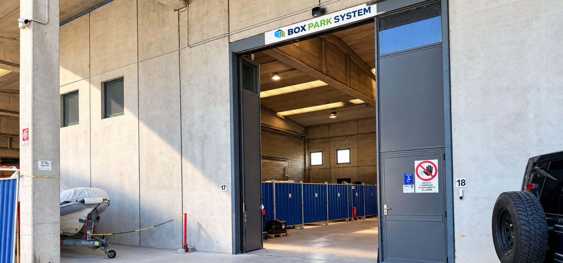 Box Park System - ingresso deposito temporaneo
